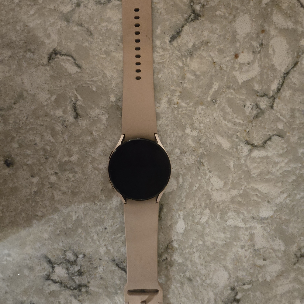 Smartwatch with Beige Band